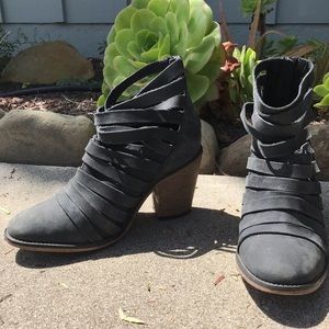 Free People hybrid strappy heel boot